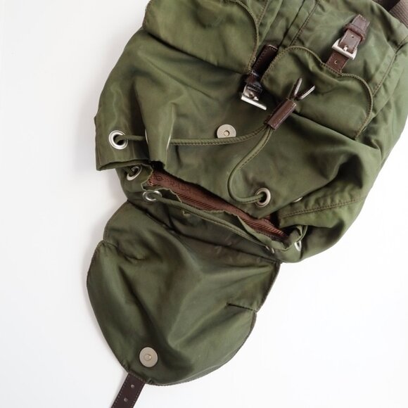 Authentic Preowned Prada Green Nylon Small Backpack - Picture 11 of 13